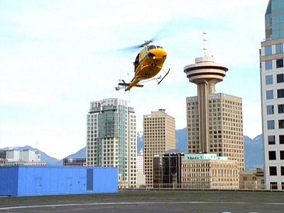 Auf dem Dach des Police Departments